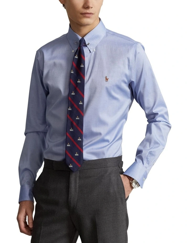 Custom Fit Oxford Shirt in Blue image 1