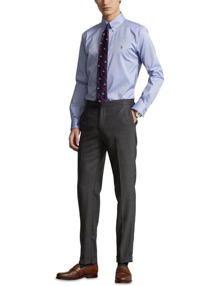 Custom Fit Oxford Shirt in Blue image 3