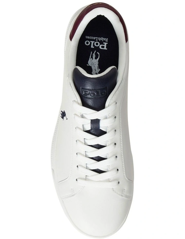 Heritage Court II Nappa Leather Sneaker in White image 3