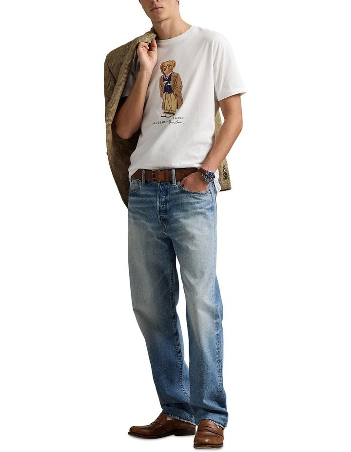 Classic Fit Jersey T-shirt in White image 3