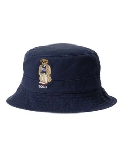 Twill Bucket Hat in Navy