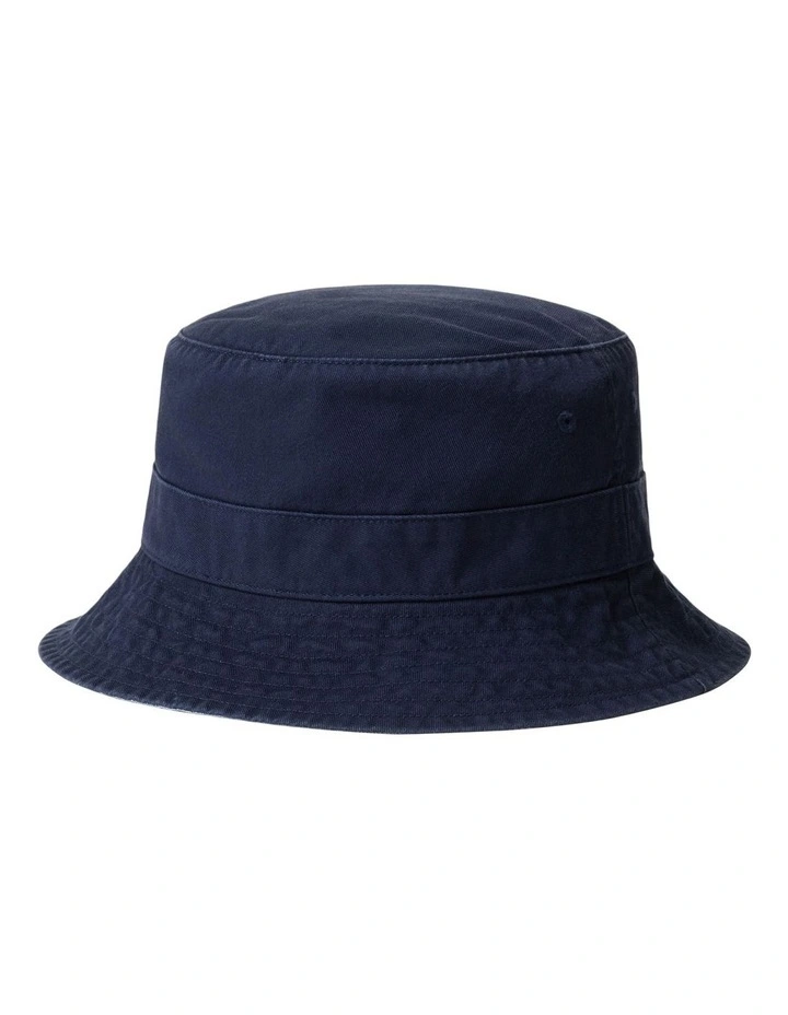 Twill Bucket Hat in Navy image 2
