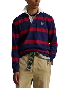 Classic Fit Embroidered Rugby Shirt