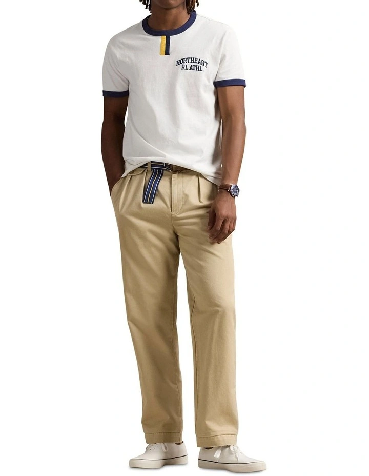 Standard Fit Slub Jersey Graphic T-shirt in White image 3