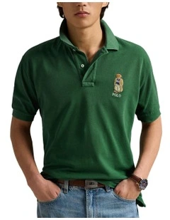Original Fit Polo Bear Mesh Polo Shirt in Green