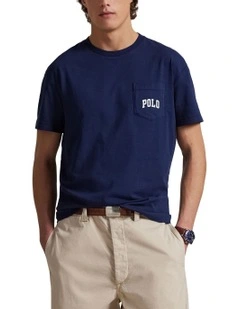 Classic Fit Polo Bear Jersey T-shirt in Blue