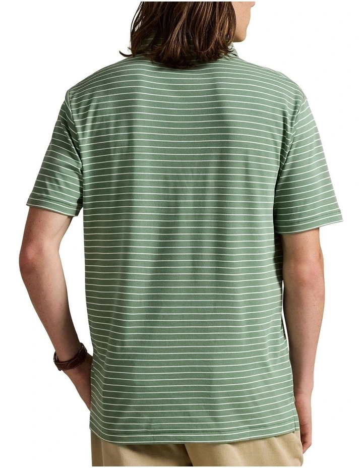 Custom Slim Fit Striped Soft Cotton Polo Shirt in Multi image 2