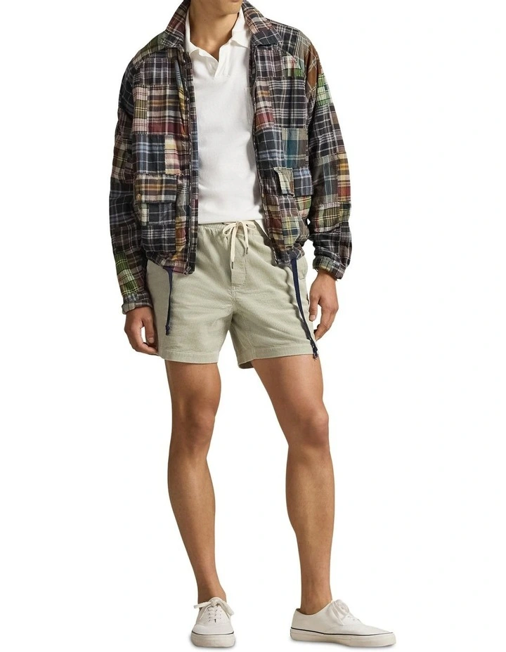 Standard Fit Cotton-Linen Polo Shirt in White image 3