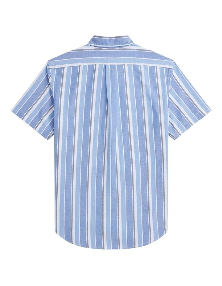 Classic Fit Striped Oxford Shirt in Multi image 2
