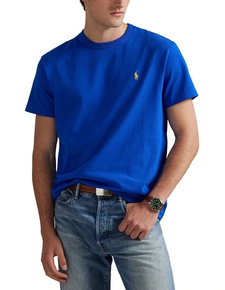 Classic Fit Heavyweight Jersey T-shirt in Blue image 1