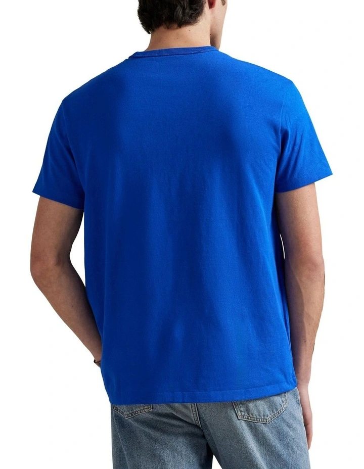 Classic Fit Heavyweight Jersey T-shirt in Blue image 2