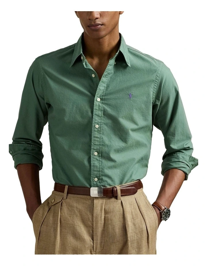Classic Fit Garment-Dyed Oxford Shirt image 1