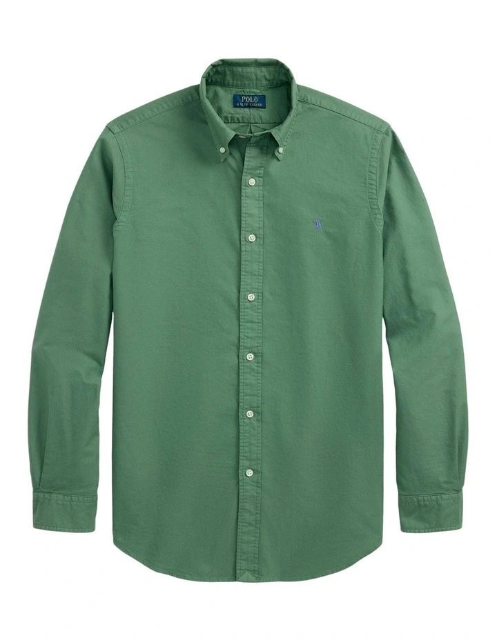 Classic Fit Garment-Dyed Oxford Shirt image 4
