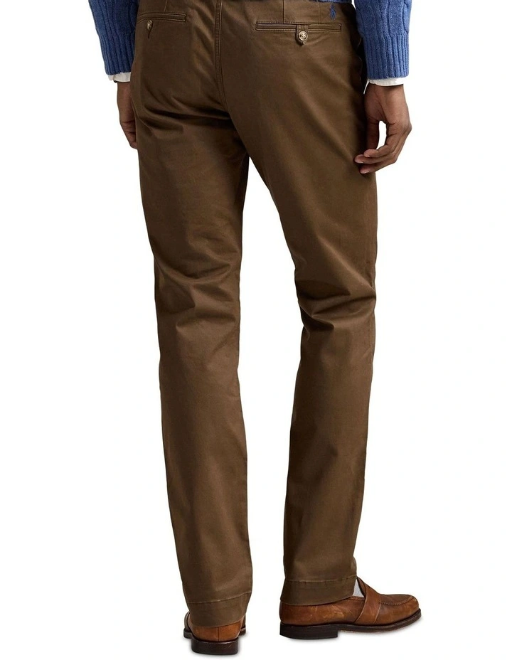 Bedford Stretch Straight Fit Chino Pant in Brown image 2