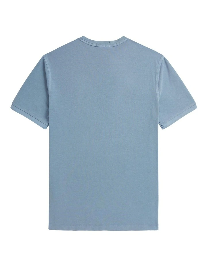 Featherweight Mesh Henley T- Shirt in Blue image 2