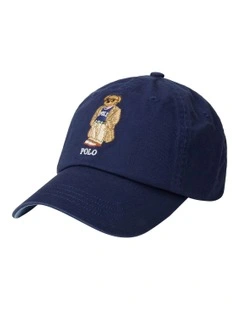 Polo Bear Twill Ball Cap in Blue