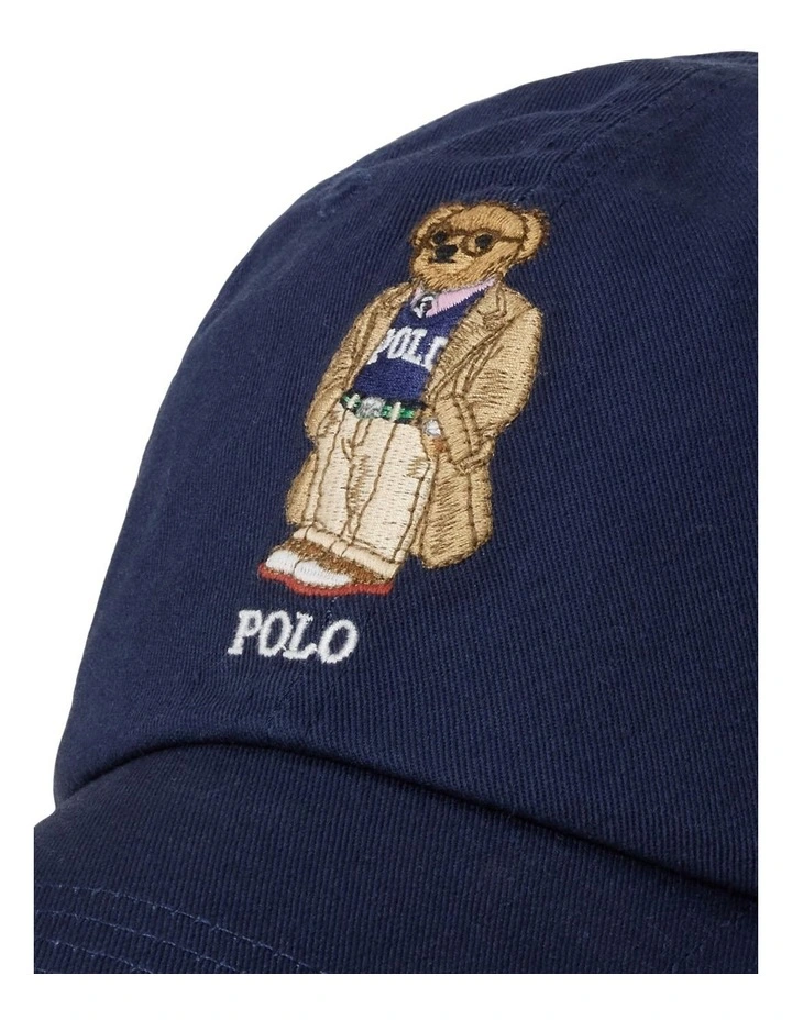 Polo Bear Twill Ball Cap in Blue image 3