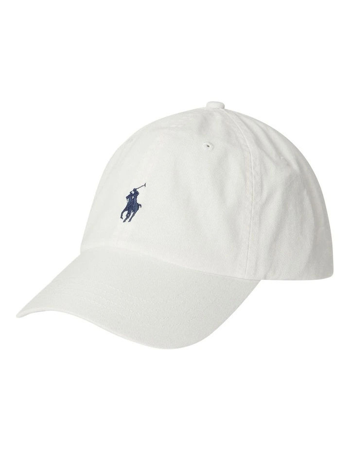 The Iconic Cotton Chino Ball Cap in White image 1