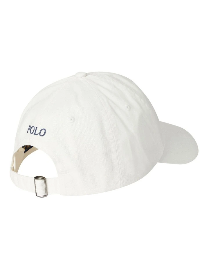 The Iconic Cotton Chino Ball Cap in White image 2