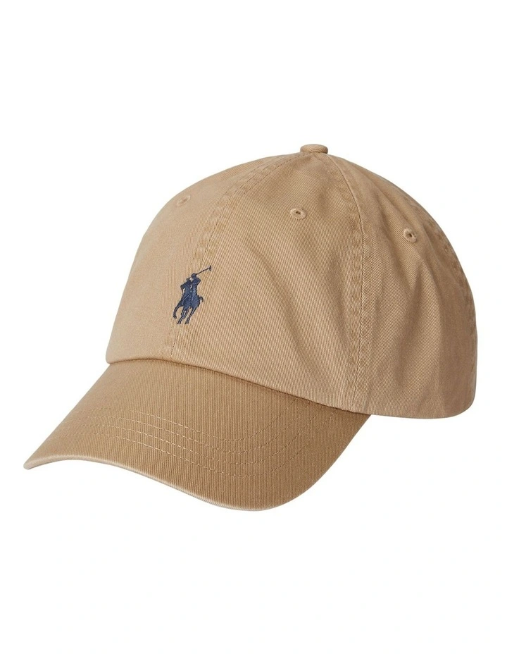The Iconic Cotton Chino Ball Cap in Beige image 1