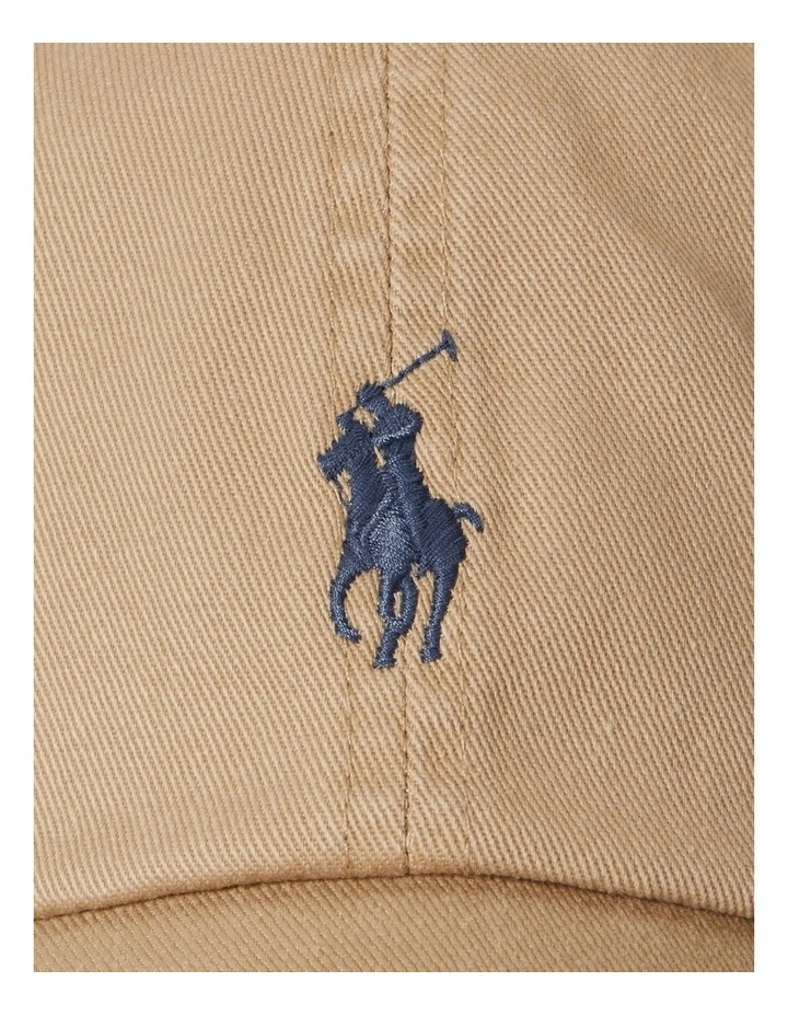 The Iconic Cotton Chino Ball Cap in Beige image 3