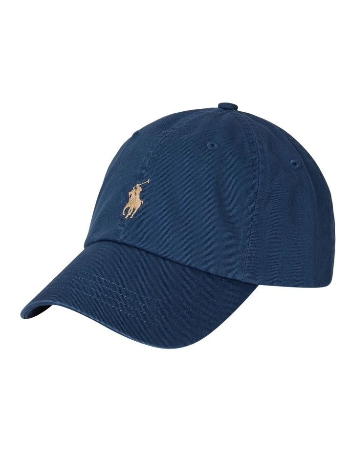 The Iconic Cotton Chino Ball Cap in Blue image 1