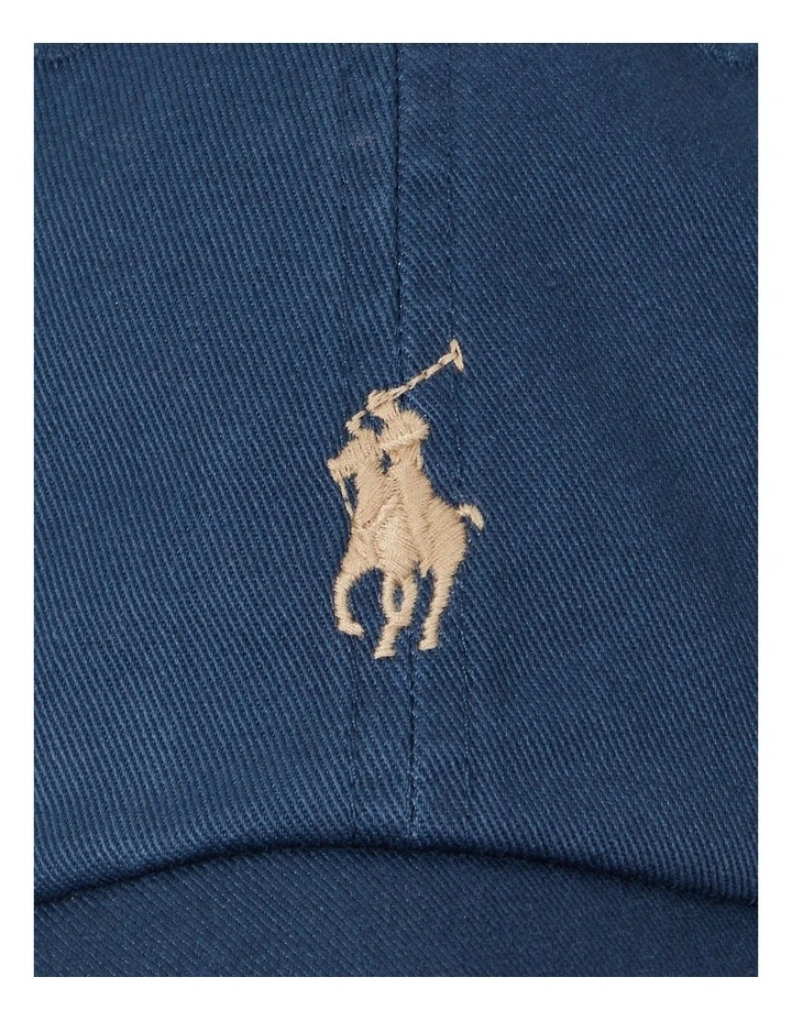 The Iconic Cotton Chino Ball Cap in Blue image 3