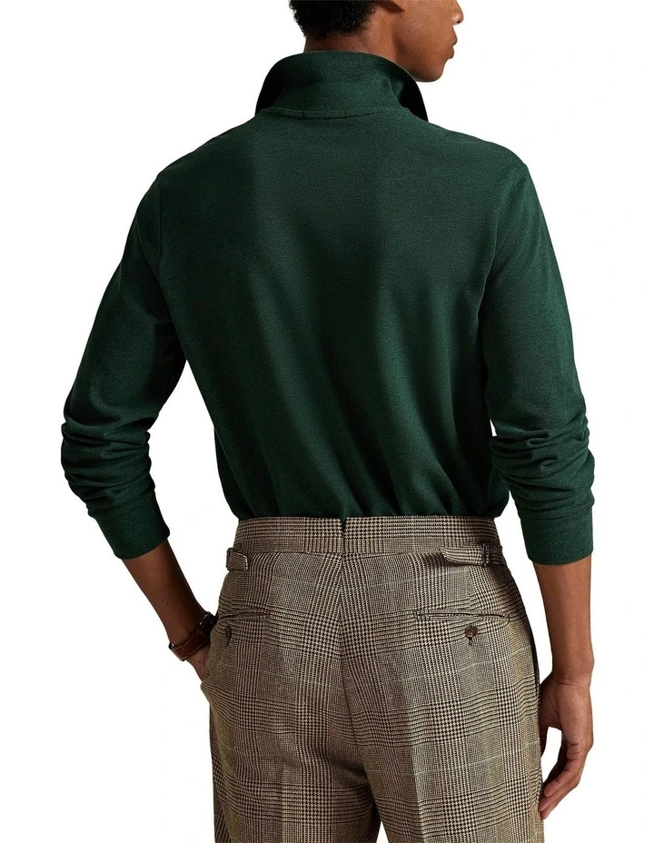 Custom Slim Fit Mesh Polo Shirt image 2