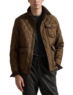 The Beaton Quilted Jacket in Brown
