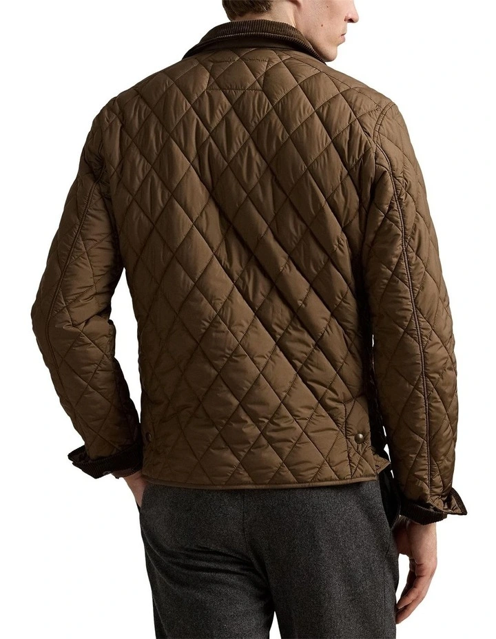 The Beaton Quilted Jacket in Brown image 2