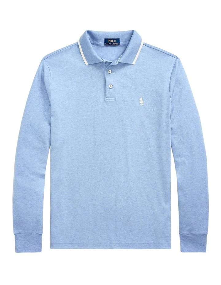 Custom Slim Fit Soft Cotton Polo Shirt in Blue image 4