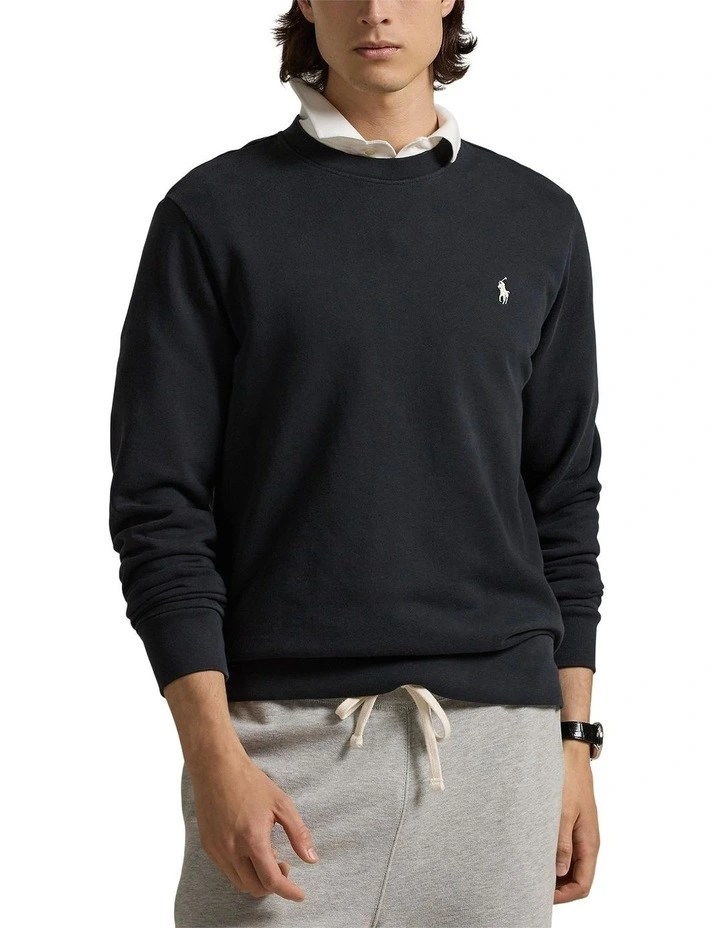 Loopback Fleece Sweatshirt in Black image 1
