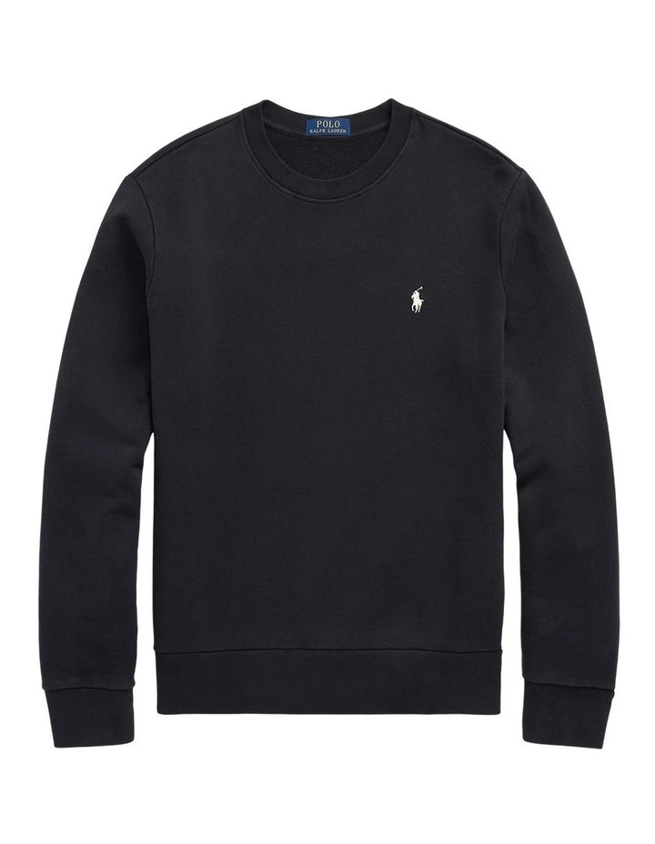 Loopback Fleece Sweatshirt in Black image 4