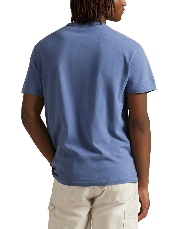 Classic Fit Jersey Crewneck T-shirt in Blue image 2