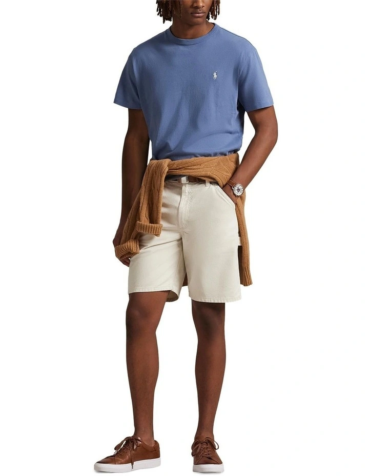 Classic Fit Jersey Crewneck T-shirt in Blue image 3