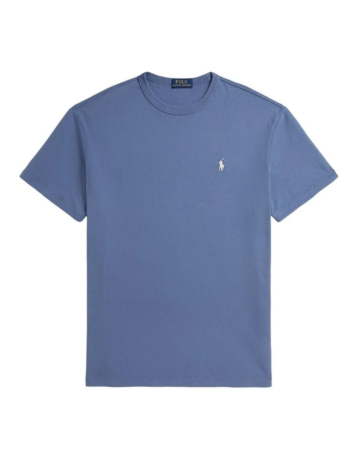 Classic Fit Jersey Crewneck T-shirt in Blue image 4