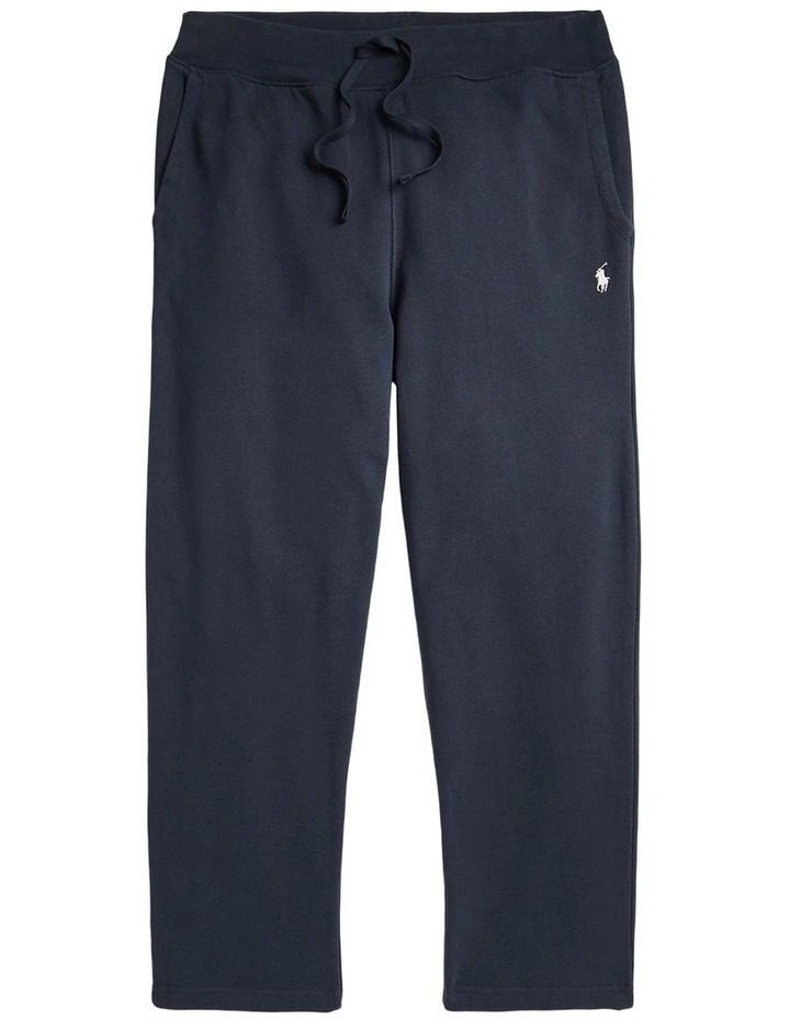 Loopback Fleece Drawstring Pant in Black image 4