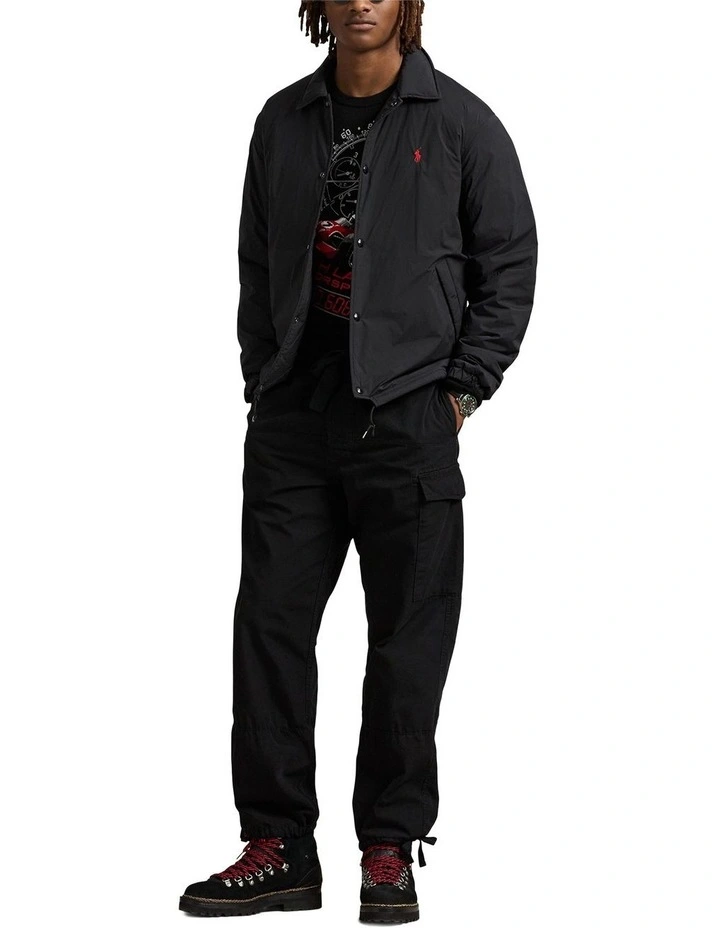 The Teak Insulated Coach Jacket in Black image 3