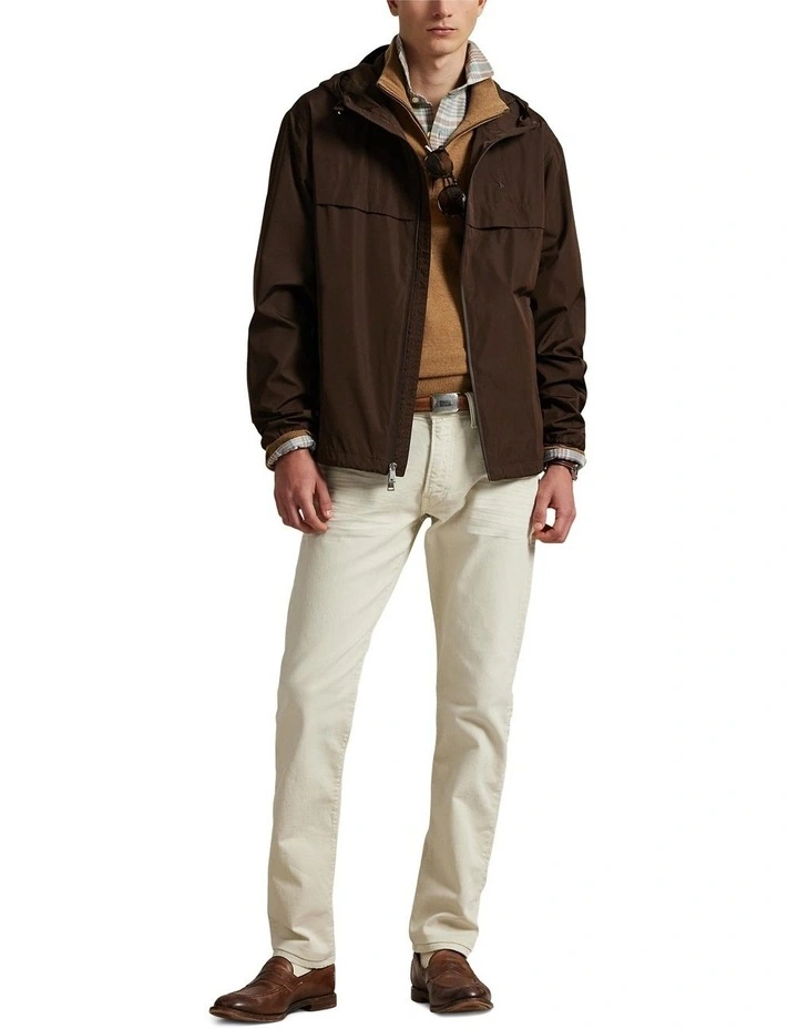 The Glenmoor Hooded Jacket in Brown image 3