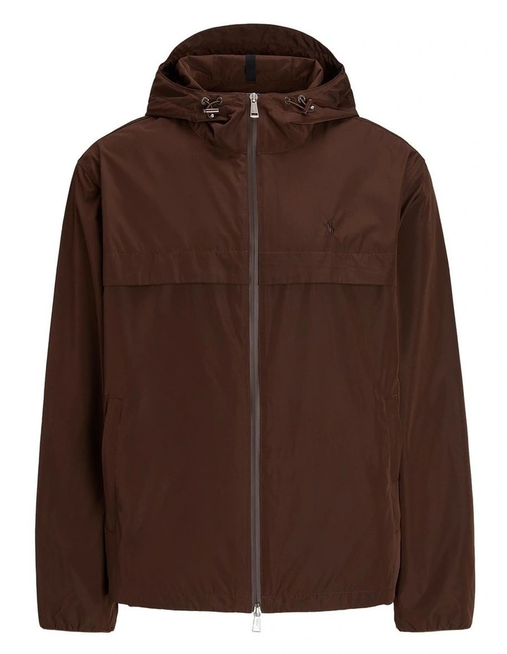 The Glenmoor Hooded Jacket in Brown image 4