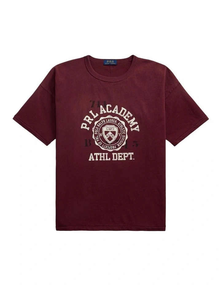 Classic Fit Logo Jersey T-shirt in Red image 4