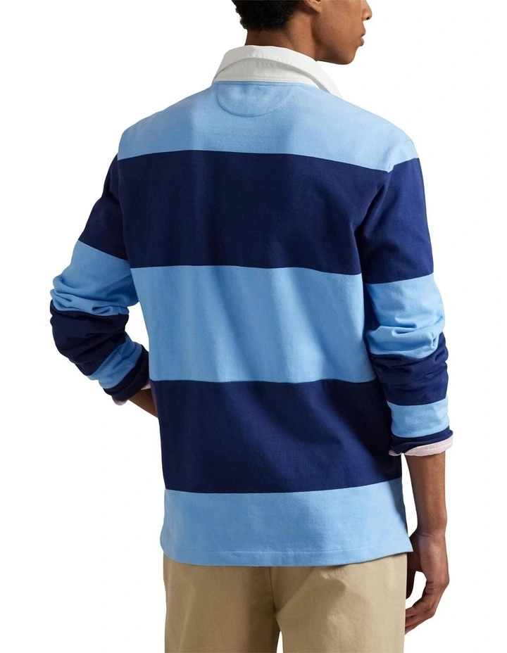 The Iconic Rugby Shirt in Blue image 2