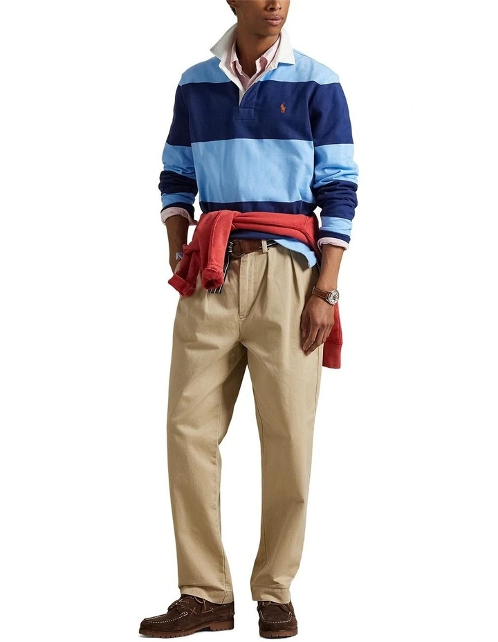 The Iconic Rugby Shirt in Blue image 3