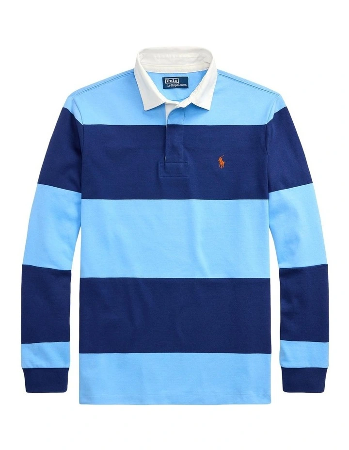 The Iconic Rugby Shirt in Blue image 4