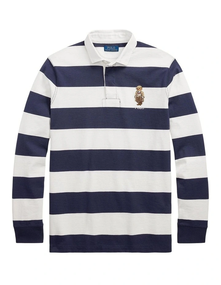 Classic Fit Polo Bear Rugby Shirt in Multi image 4