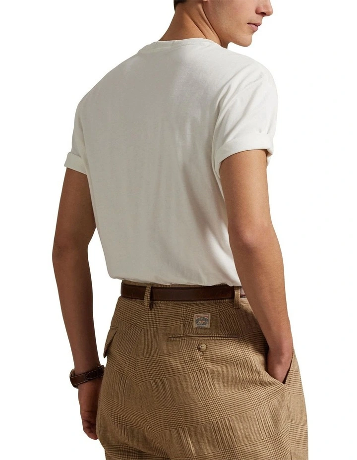 Classic Fit Polo Bear Jersey T-shirt in White image 2