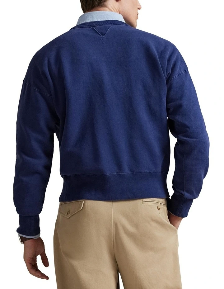 Vintage Fit USA Crewneck Sweatshirt in Blue image 2