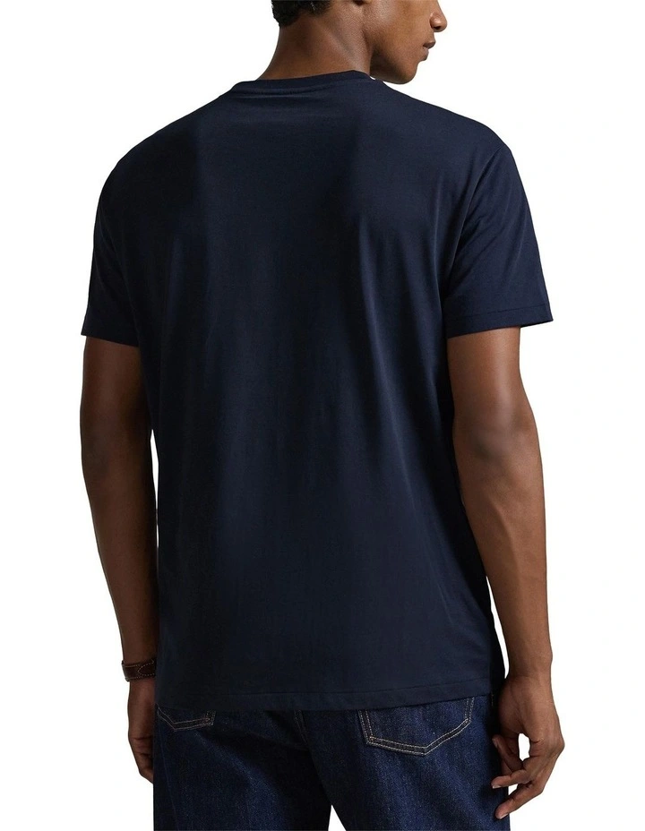 Classic Fit Logo Jersey T-shirt in Blue image 2