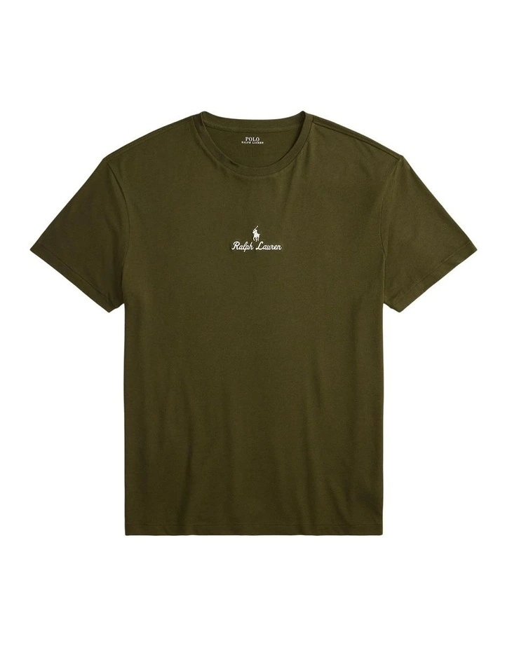 Classic Fit Logo Jersey T-shirt in Green image 4