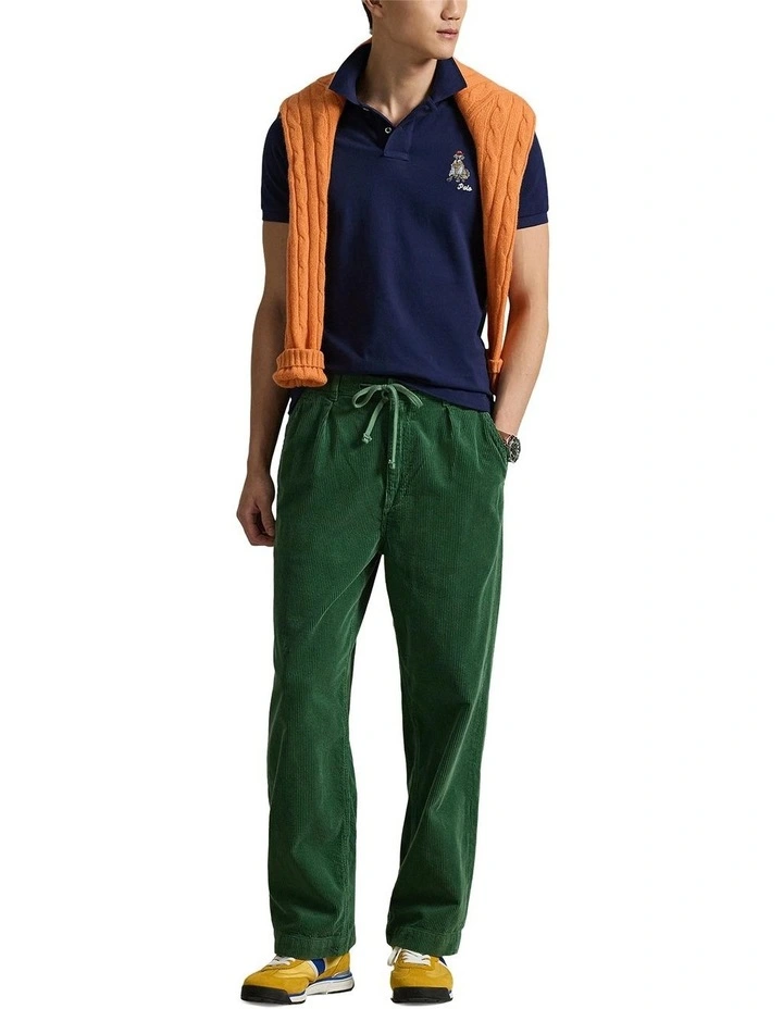 Custom Slim Fit Embroidered Polo in Blue image 3